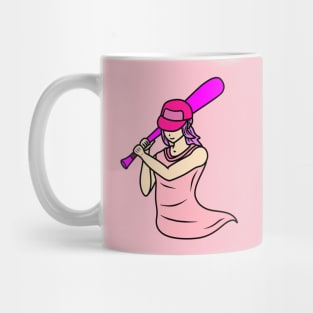 Beautiful baseball girl Mug